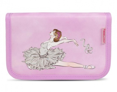 Tolltartó, klapnis, cipzáras, BELMIL "Ballerina", lila, balerina