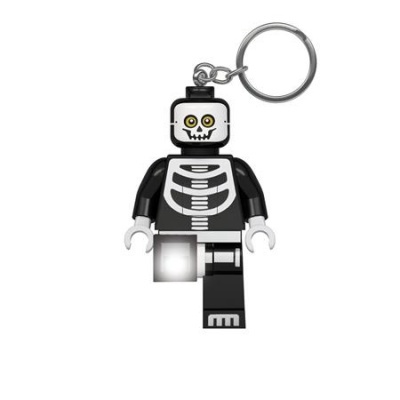 Kulcstartó, LED világítással, LEGO "Skeleton Guy"