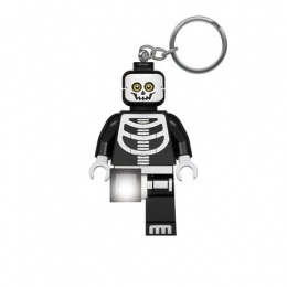 Kulcstartó, LED világítással, LEGO "Skeleton Guy"