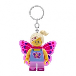 Kulcstartó, LED világítással, LEGO "Butterfly Girl"